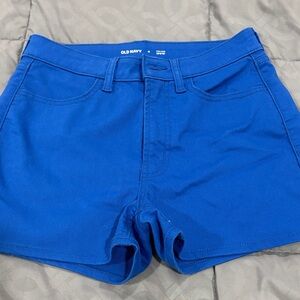 Old Navy Women's Bold Blue High Waist Shorts